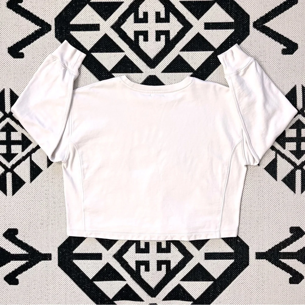 J. Crew University Terry Crop Crewneck Anti Social Moms Club Sweatshirt Small